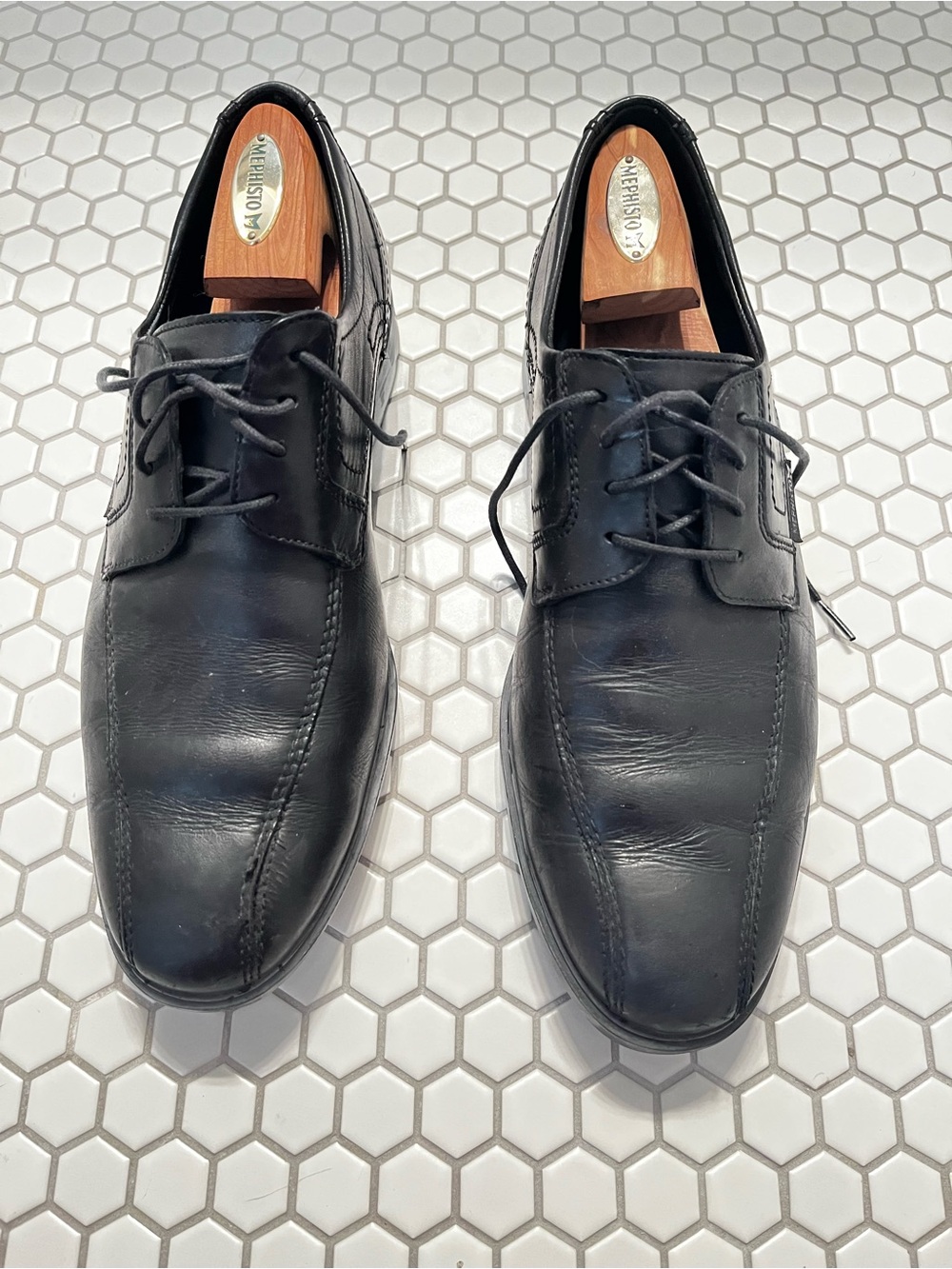 Mephisto Men's Lace-Up Leather Dress Shoes